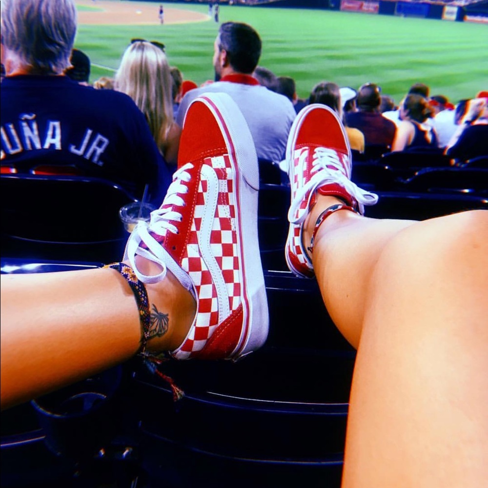 red checkered vans